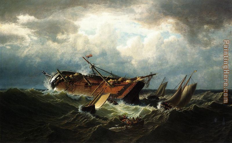 Shipwreck off Nantucket painting - William Bradford Shipwreck off Nantucket art painting